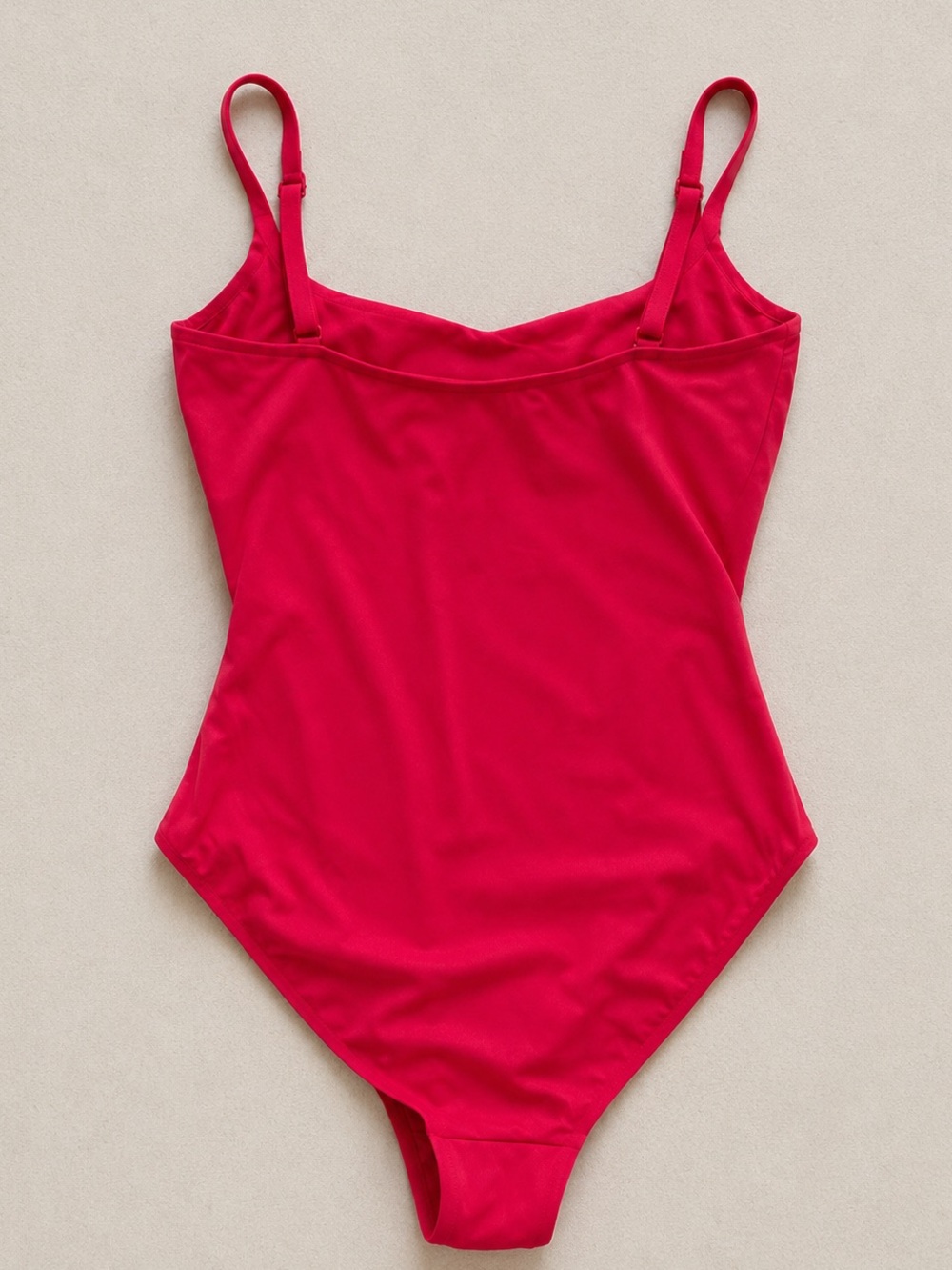 Sea Level Australia Scallop Square Neck One Piece Swimsuit Red US 10 L - Picture 2 of 4